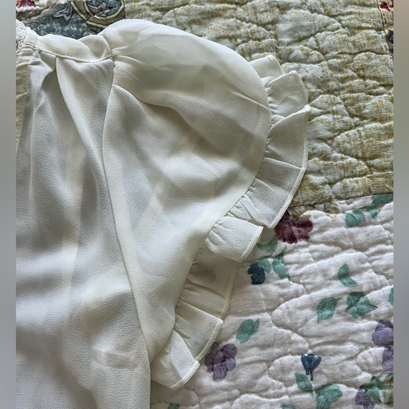 Converse One Star Beautiful off white Sheer Top - Picture 3 of 6